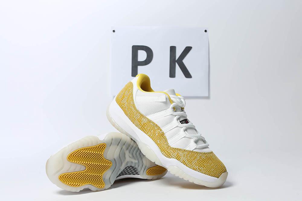 PK GOD Jordan 11 Retro Low Tour Yellow Snakeskin RETAIL MATERIALS READY TO SHIP